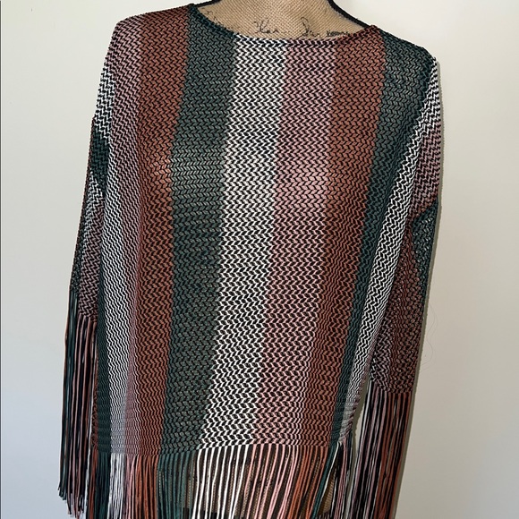 Zara Multicolor Knit Fringe Garment - Picture 10 of 11